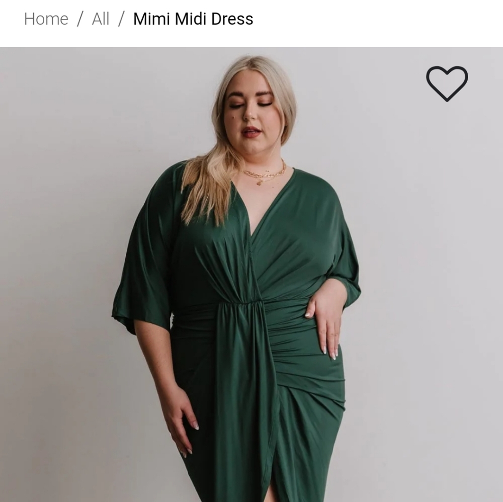 Baltic Born XL Mimi Mini Hunter Green Dress NWT